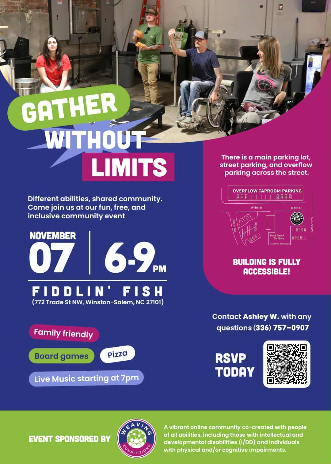 Gather Without Limits Event Flyer